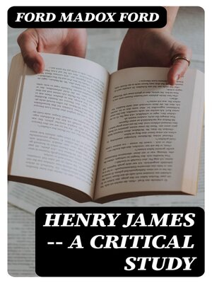 cover image of Henry James — a critical study
